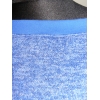 Cieplutki kobaltowy sweter melanżowy ze ściągaczami OVERSIZE